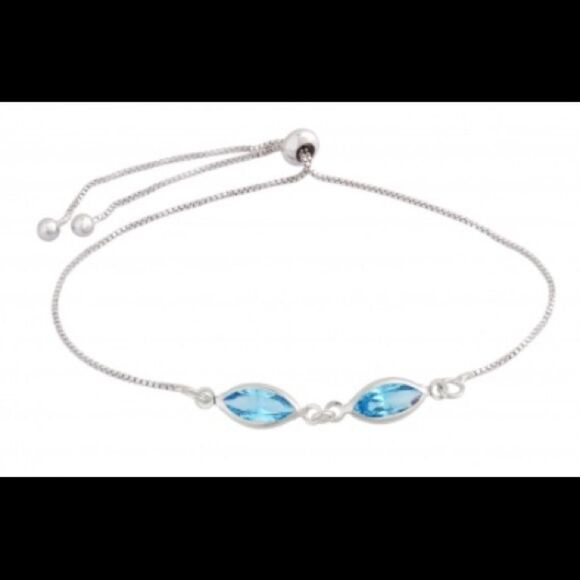 Swarovski authentic Crystals pull tie bracelet - Picture 1 of 10